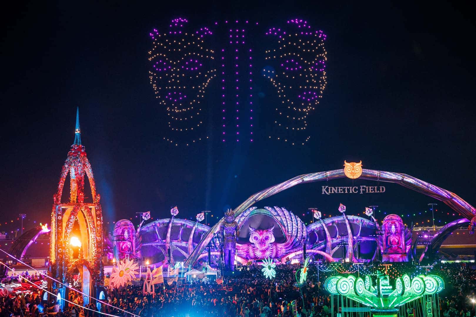 EDC Las Vegas drone show Drone Stories